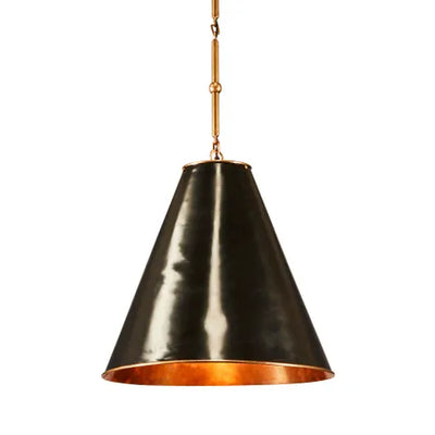 Monte Carlo hanging Lamp Black brass/in