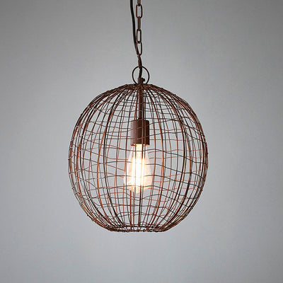 Cray Ball Ceiling Pendant Small Antique Copper