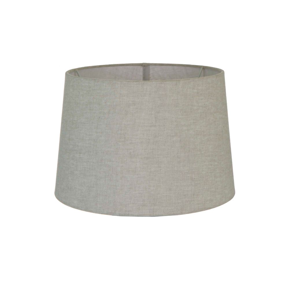 Large Drum Lamp Shade - Textured Ivory - Linen Lamp Shade with E27 Fixture - House of Isabella AU