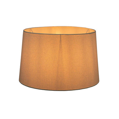 Medium Drum Lamp Shade - Light Natural Linen - Linen Lamp Shade with E27 Fixture - House of Isabella AU