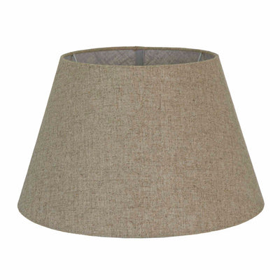 XL Taper Lamp Shade - Dark Natural Linen - Linen Lamp Shade with E27 Fixture - House of Isabella AU