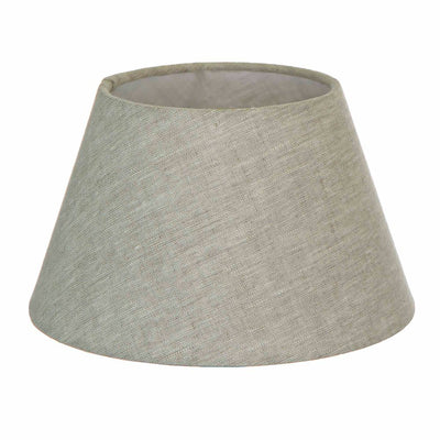 Large Taper Lamp Shade  - Light Natural Linen - Linen Lamp Shade with E27 Fixture - House of Isabella AU