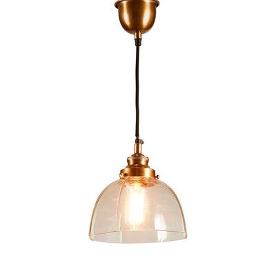 Hobart Hanging Lamp in Antique Brass - House of Isabella AU
