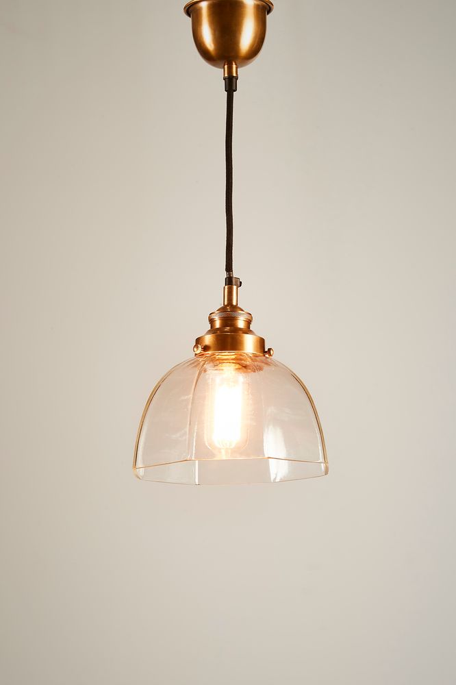Hobart Hanging Lamp in Antique Brass - House of Isabella AU