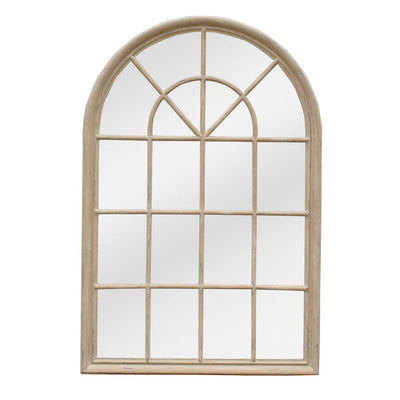 Hamptons Arched Mirror 1x1.5m Natural