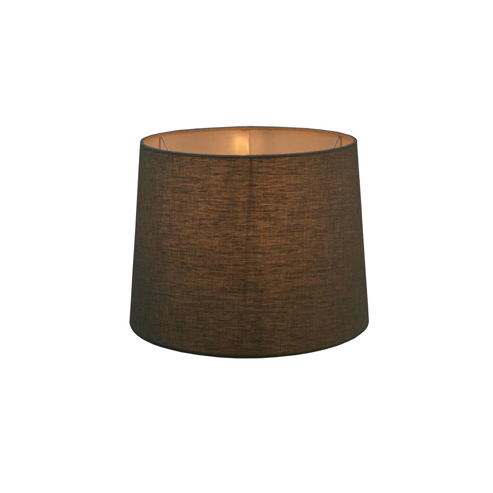 XS Drum Lamp Shade  - Dark Natural Linen - Linen Lamp Shade with E27 Fixture - House of Isabella AU