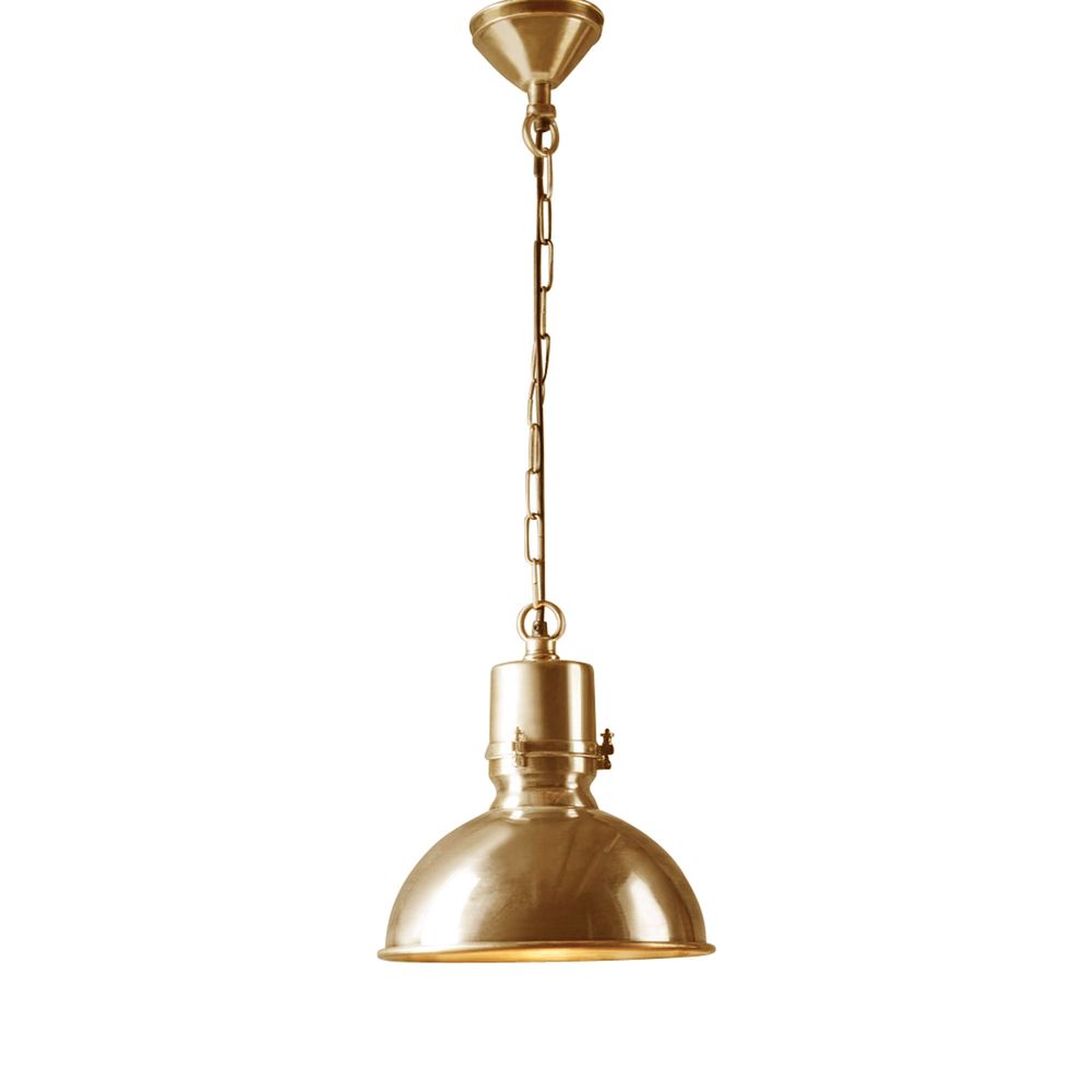 Augusta Large Hanging Lamp in Antique Brass