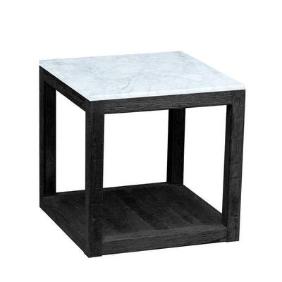 Denver Marble Side Table Black
