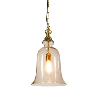 Tivoli Glass Overhead Lamp Large in Brass