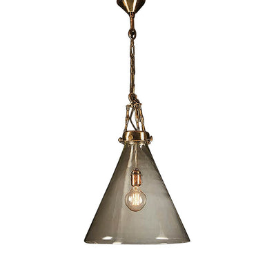 Gadsden Medium Glass Hanging Lamp BRASS
