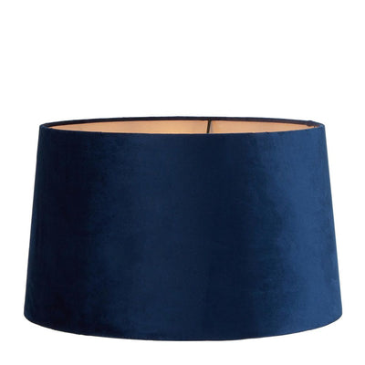 XL Drum Lamp Shade (18x16x10.5 H) - Royal Blue - Velvet Lamp Shade with E27 Fixture