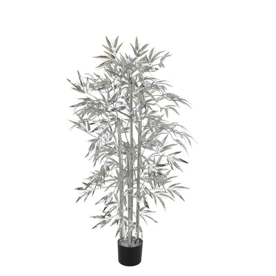 Bamboo Tree 520 Leaves Metallic Silver