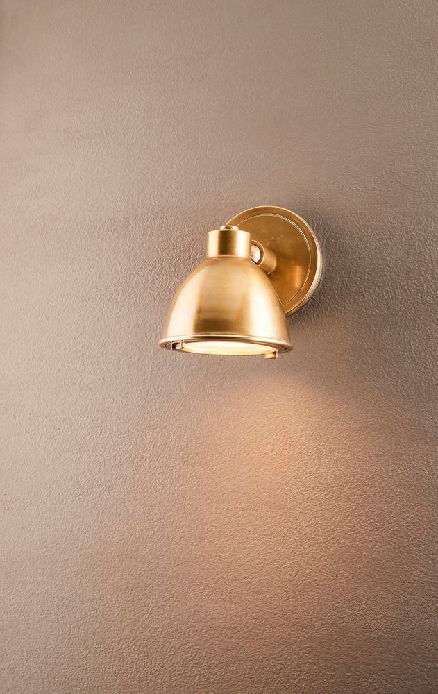Panama Bathroom Wall light Antique Brass