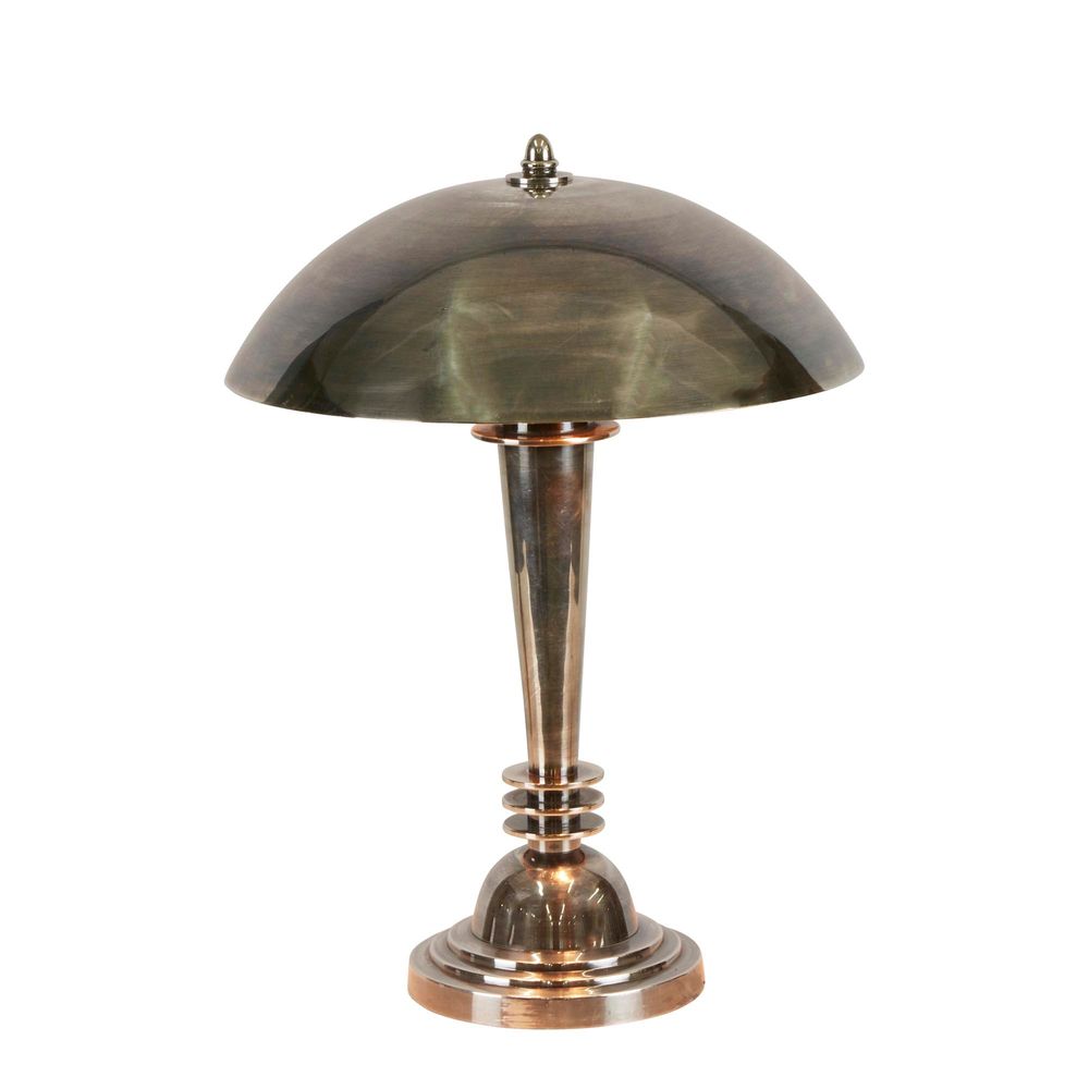 Como Table lamp with Shade Antique Silver