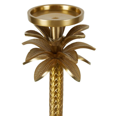 Raffles Palm Candle Stick Gold Medium