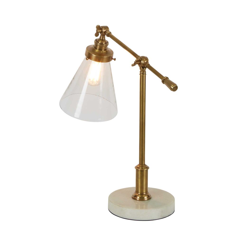 Verona Table lamp with Marble Base Brass