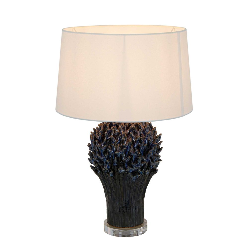Staghorn Coral Ceramic Table Lamp Base Blue