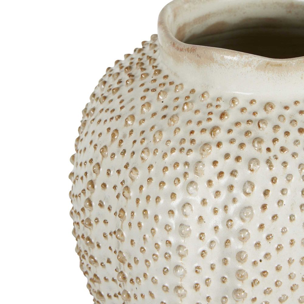 Ostrich Skin Ceramic Vase Natural