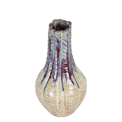 Afina Ceramic Vase Blue