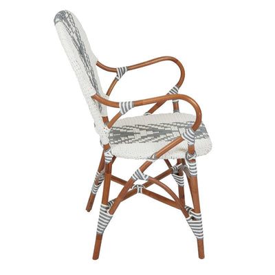 Tropez Rattan Chair Grey