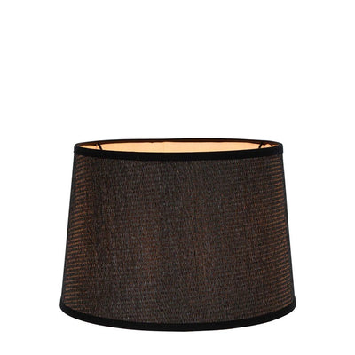 Paper Weave Drum Lamp Shade Medium Black