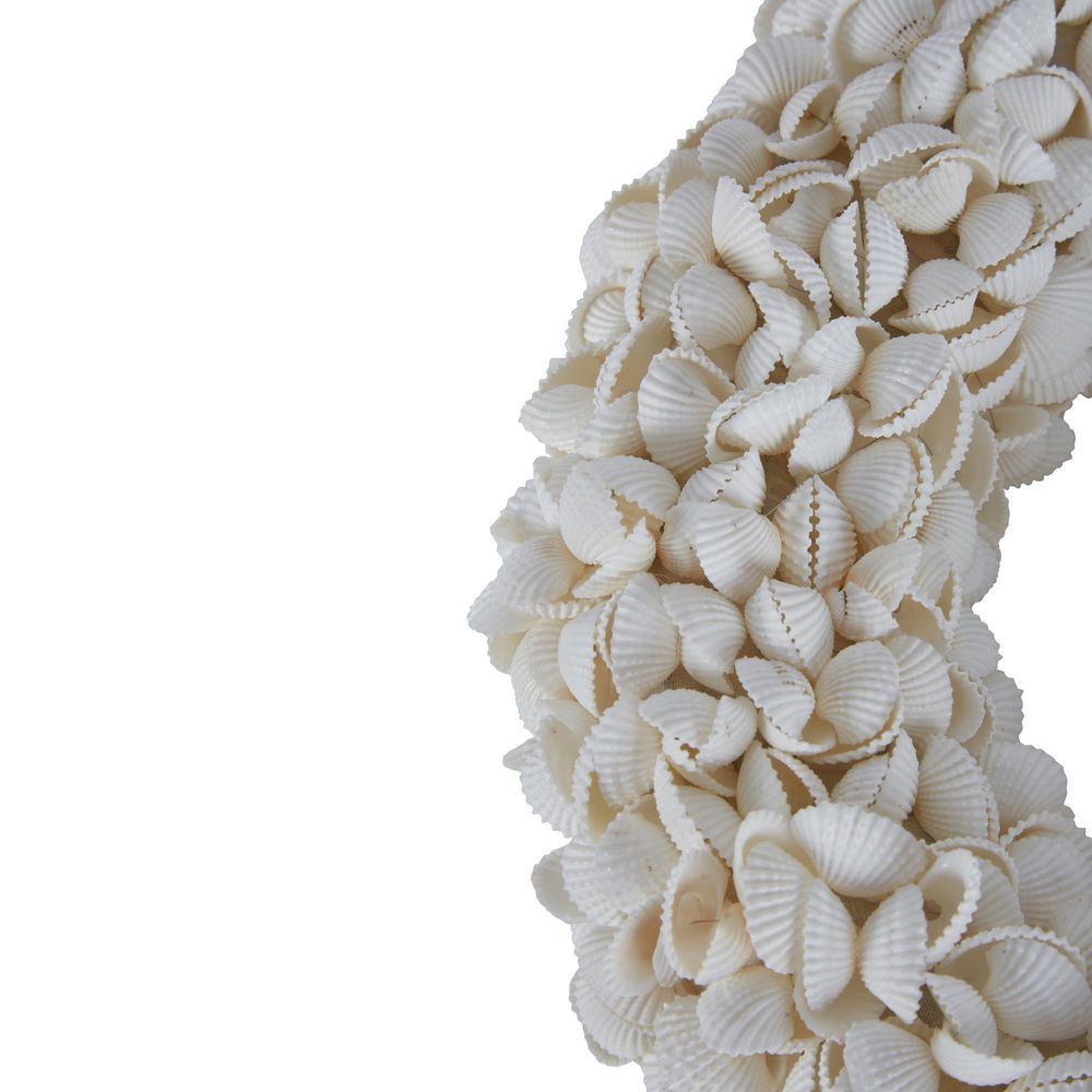Sea Shell Wreath White