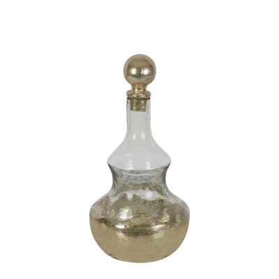 Genie Glass Decanter Gold Small