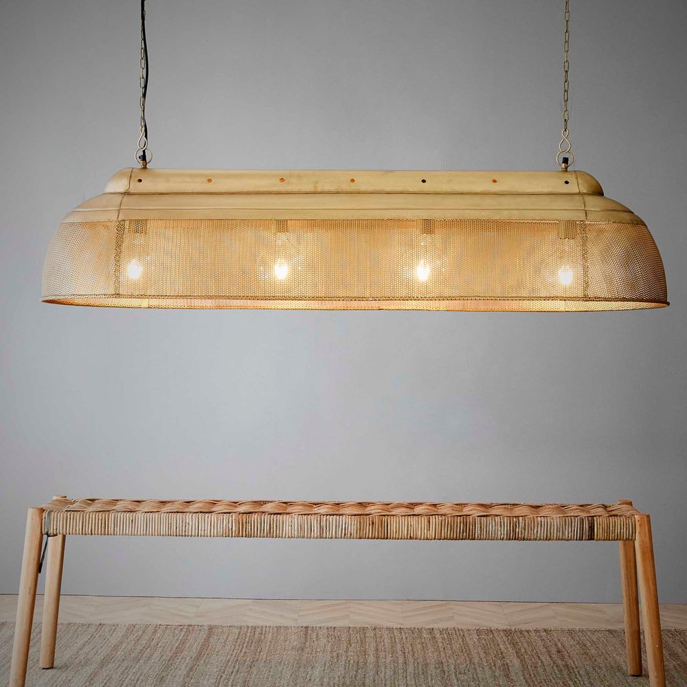 Riva Ceiling Pendant Extra Long Antique Brass