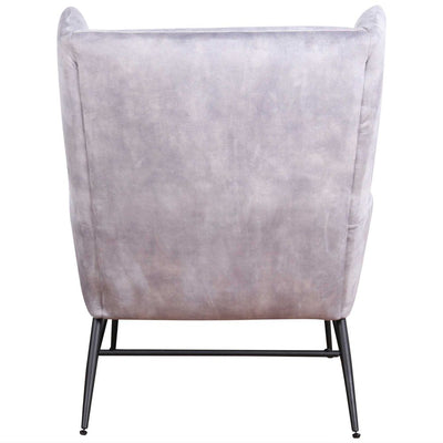 Hemming Wingback Chair Light Grey