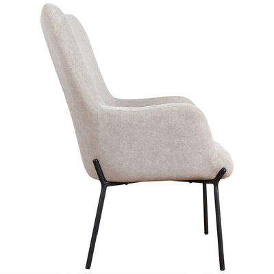 Justin Armchair with Stool Grey