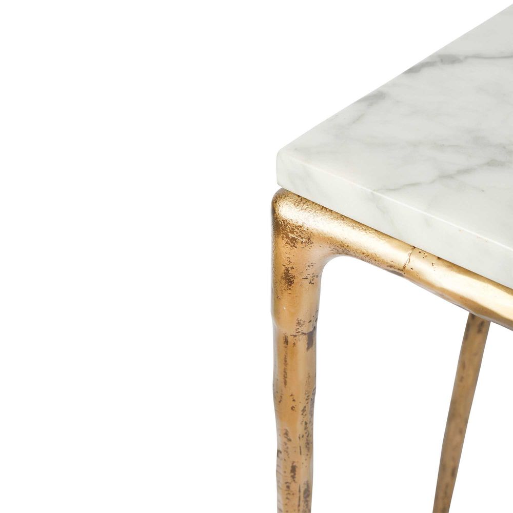 Aries Marble Console Gold