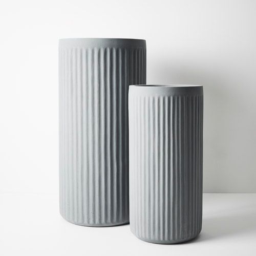 1 x Pot Pleat Cylinder Tall (set/2)
