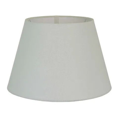 Large Taper Lamp Shade  - Textured Ivory - Linen Lamp Shade with E27 Fixture - House of Isabella AU