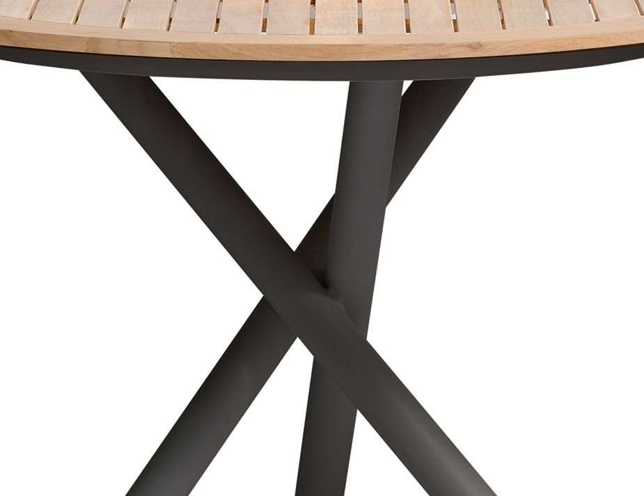 Sapporo Outdoor Round Table - Charcoal 110cm