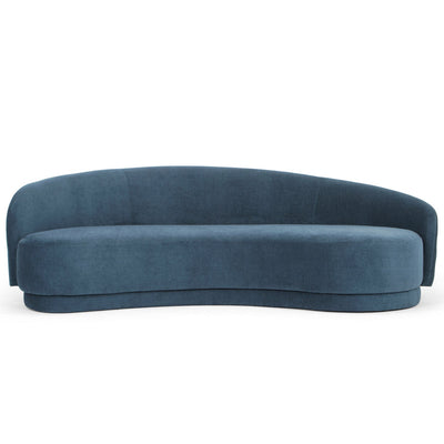 3 Seater Fabric Sofa - Dusty Blue