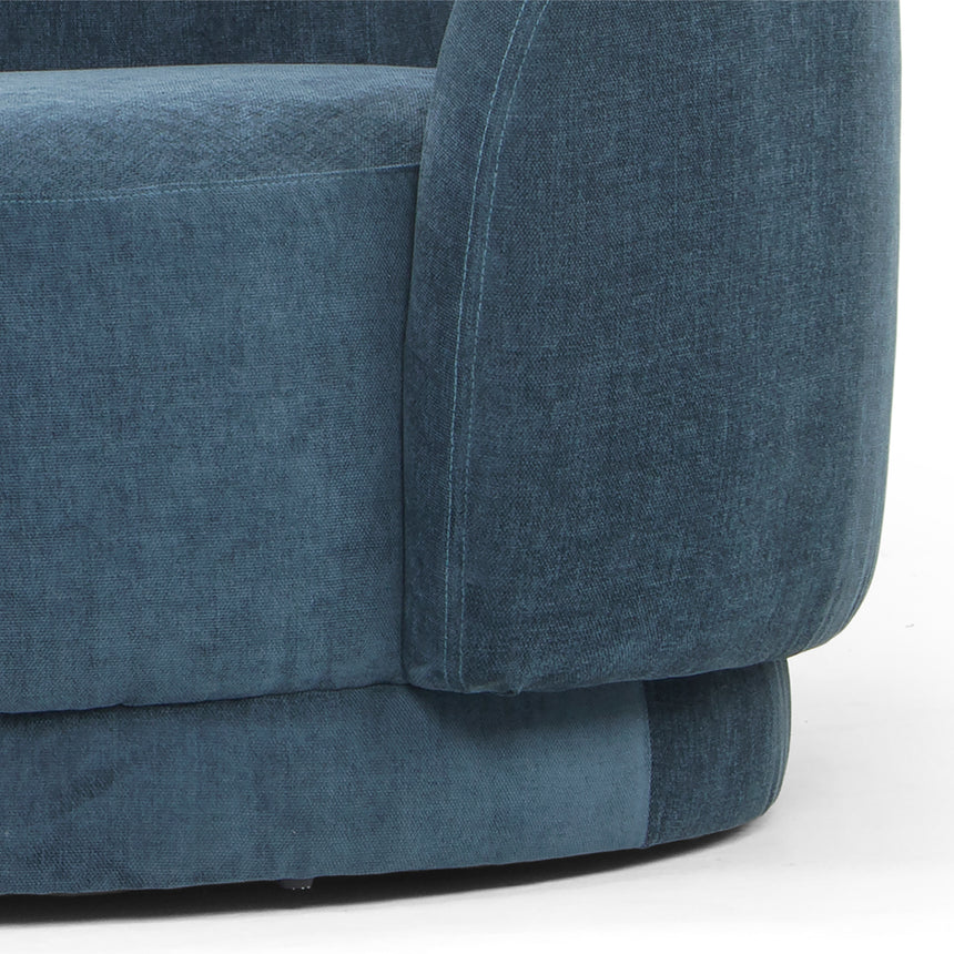 3 Seater Fabric Sofa - Dusty Blue