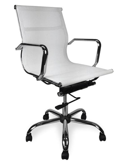 Designer Mesh Boardroom Office Chair - White