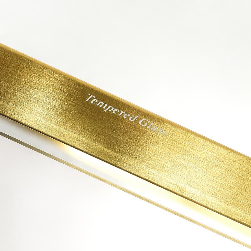 1.3m Glass Coffee Table Gold Base House of Isabella AU