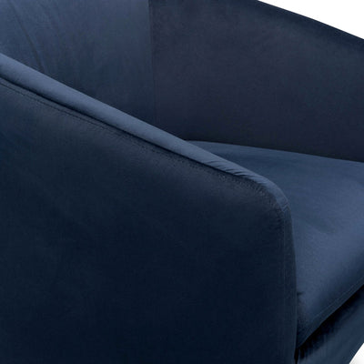 Lounge Chair - Navy Velvet