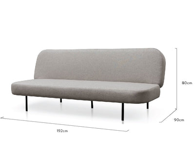 3 Seater Sofa Bed - Light Grey