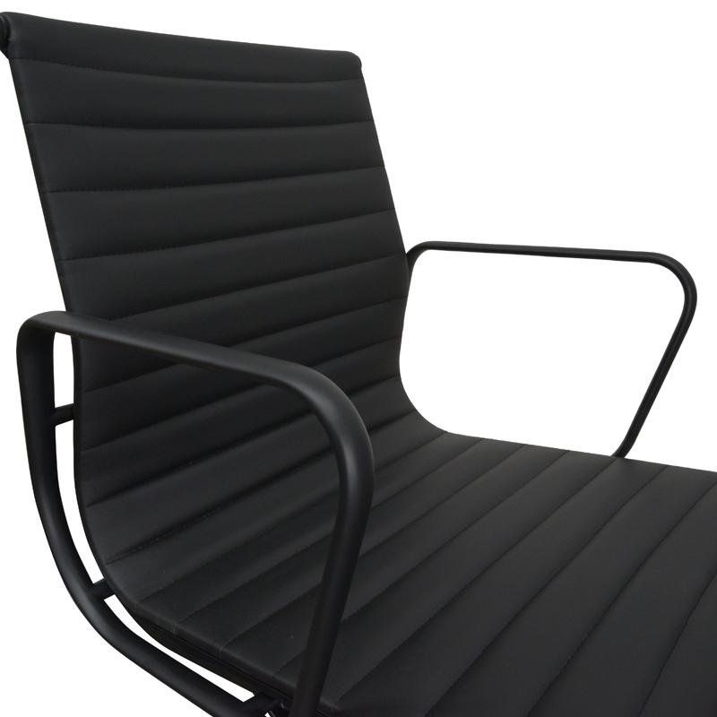 PU Leather Office Chair - Full Black