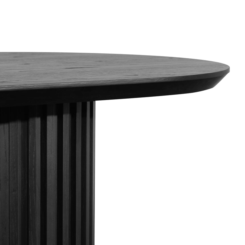 2.2m Wooden Dining Table - Black Oak