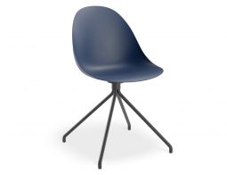 Pebble Chair Navy Blue with Shell Seat
