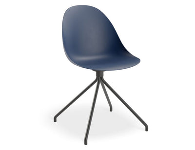 Pebble Chair Navy Blue with Shell Seat
