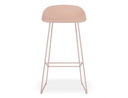 Pop Stool - Soft Pink Frame and Shell Seat