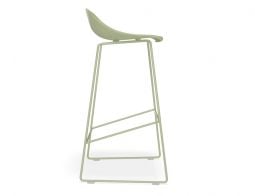 Pop Stool - Dusty Green Frame and Shell Seat