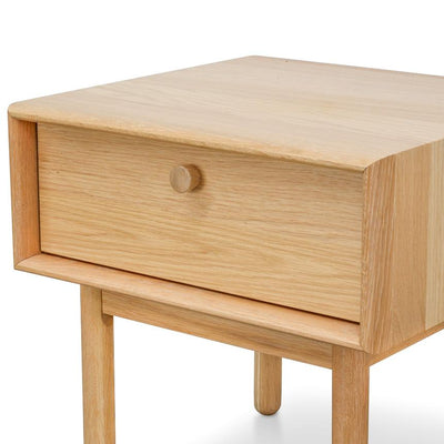 Lamp Side Table with Drawer - Natural