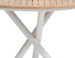 Sapporo Outdoor Round Table - White 110cm