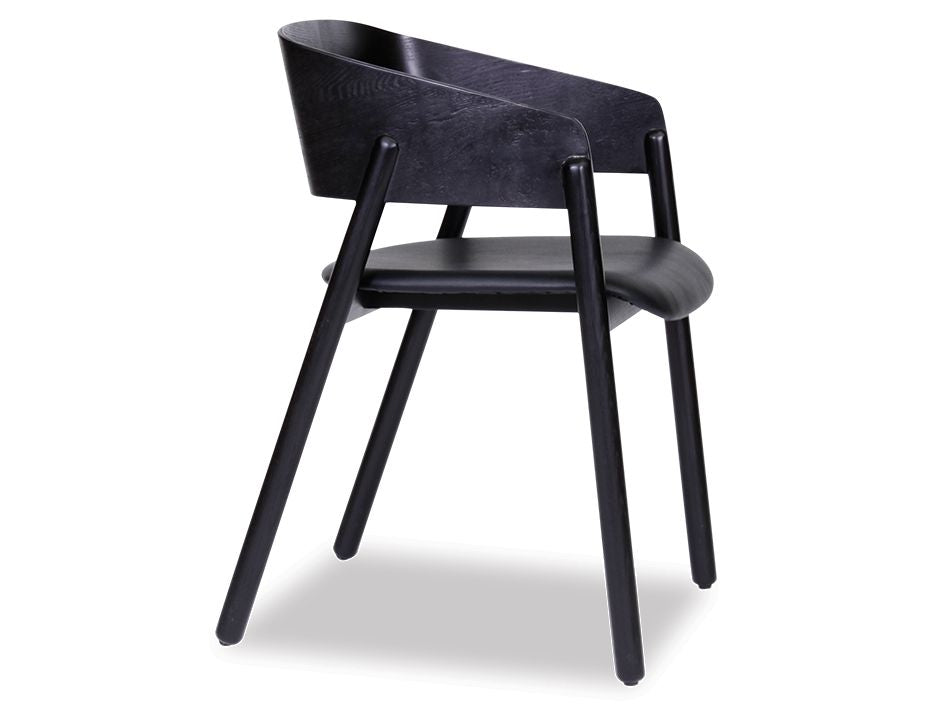 Sargood Arm Chair - Black - Black Pad